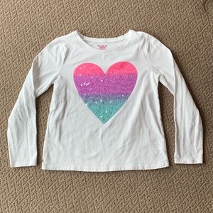 Children’s Place Sequin Heart T-Shirt